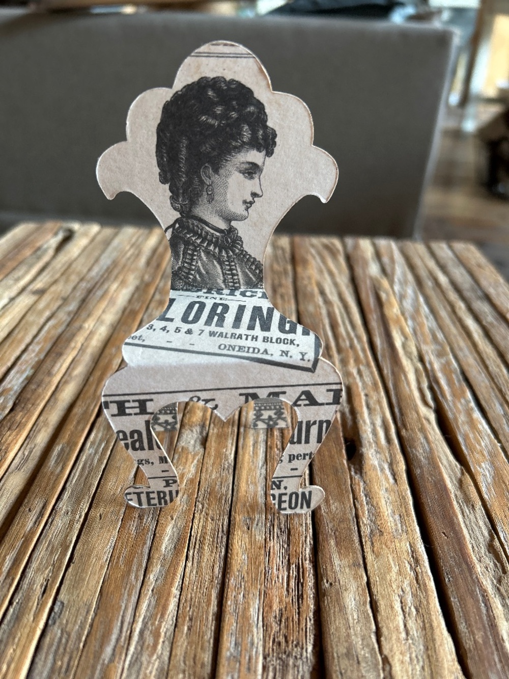 Adorable Victorian cardboard chair